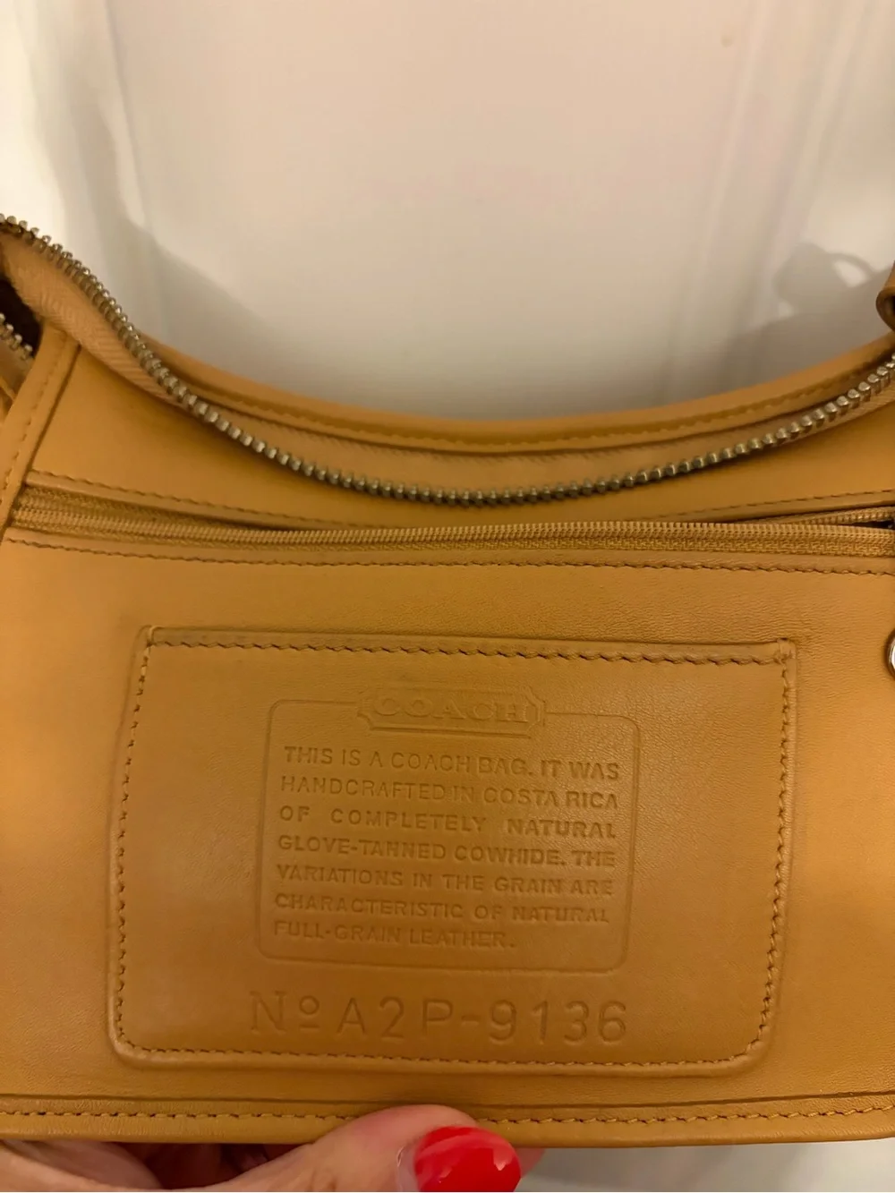 Coach Camel Tan Leather Shoulder Bag